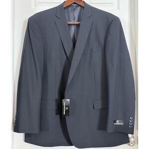 NWT Jean-Paul Germain Blazer 50 Regular Ardon Dark Blue Navy Wool Blend $395